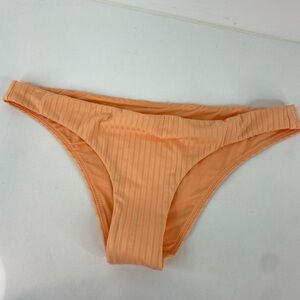 Rip Curl Orange Ribbed Bikini Bottom